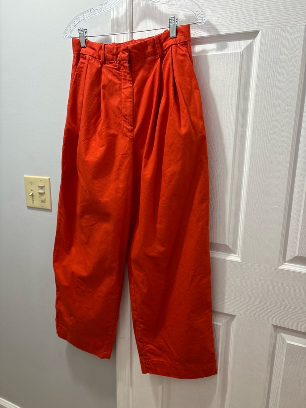 COS Wide Leg Cotton Trousers Size 34/ US 4
